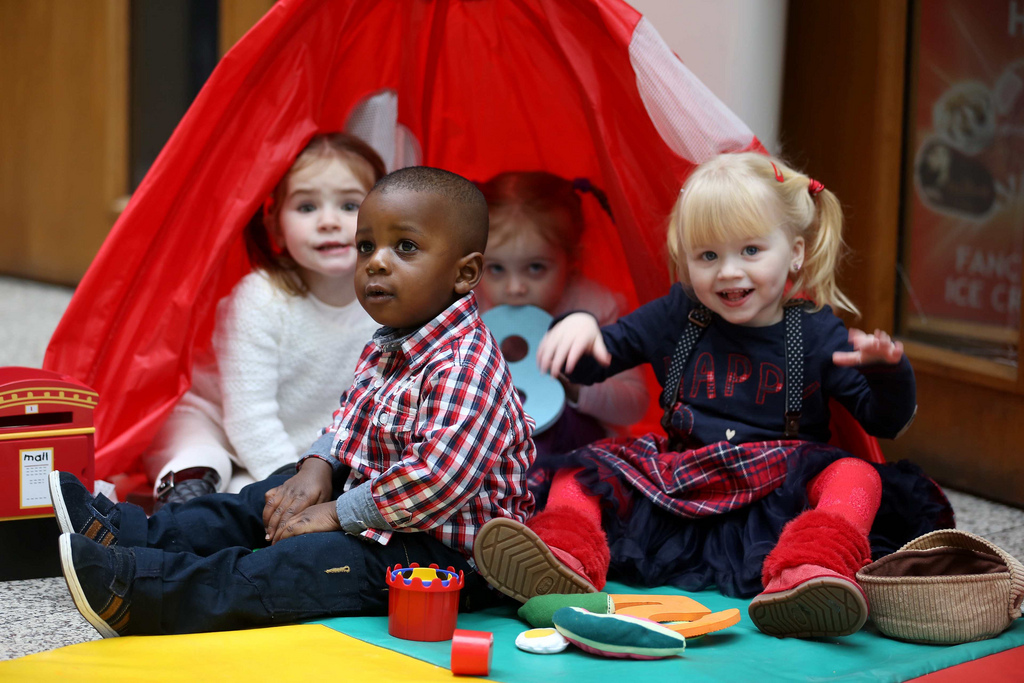 children learning through play