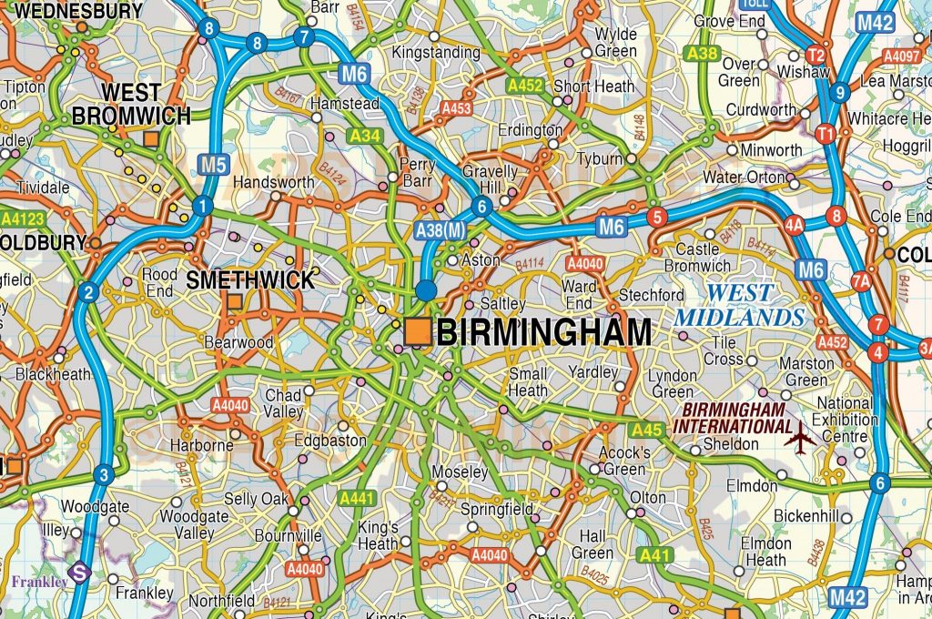 Map of birmingham