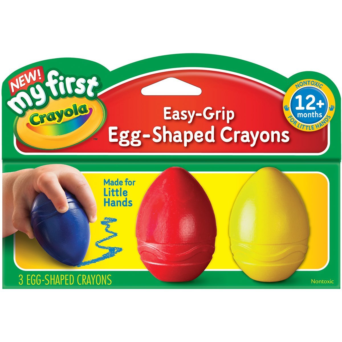 My First Crayola Egg-Shaped Crayons 