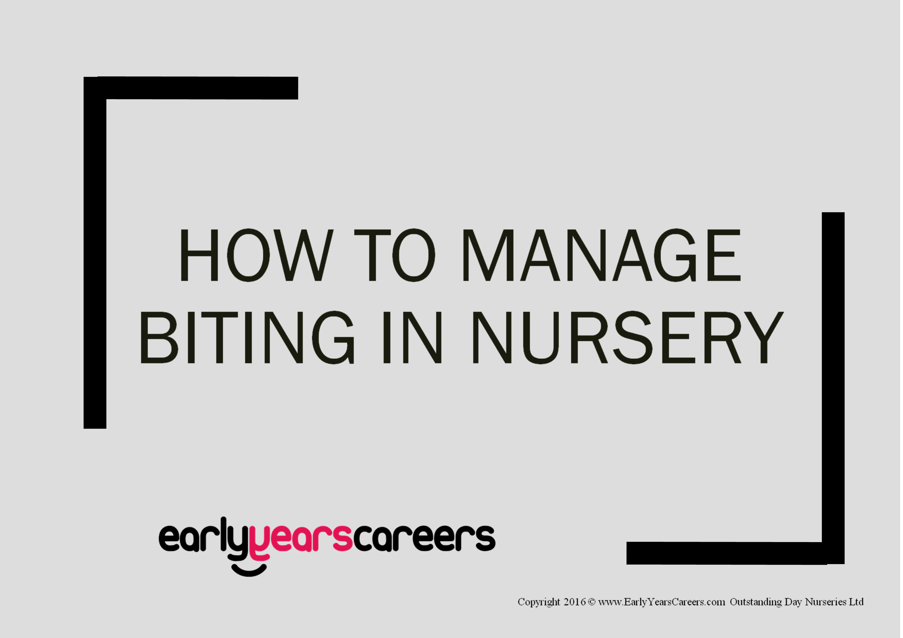 front cover for managing bitting in nursery