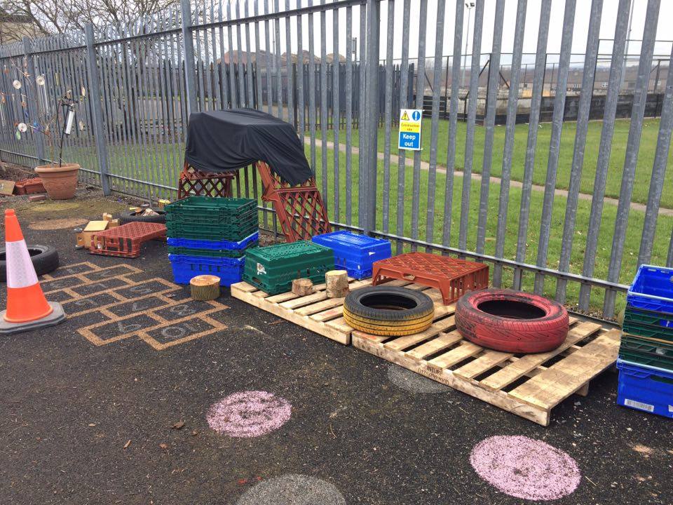 creating an stimulating outdoor play  environment