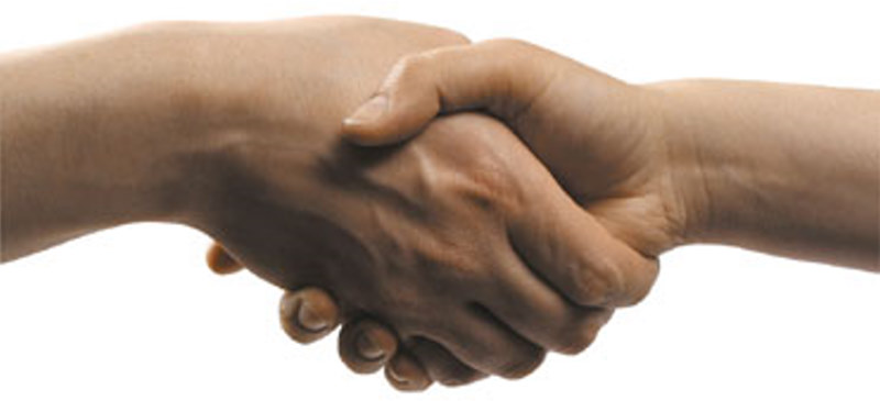 shaking hands