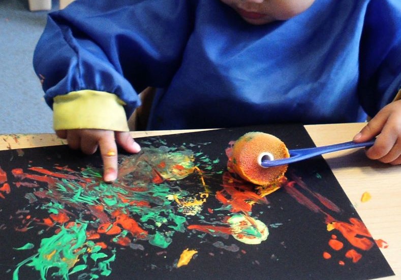Using Different Sponge Tools For Mark Making Early Years Careers